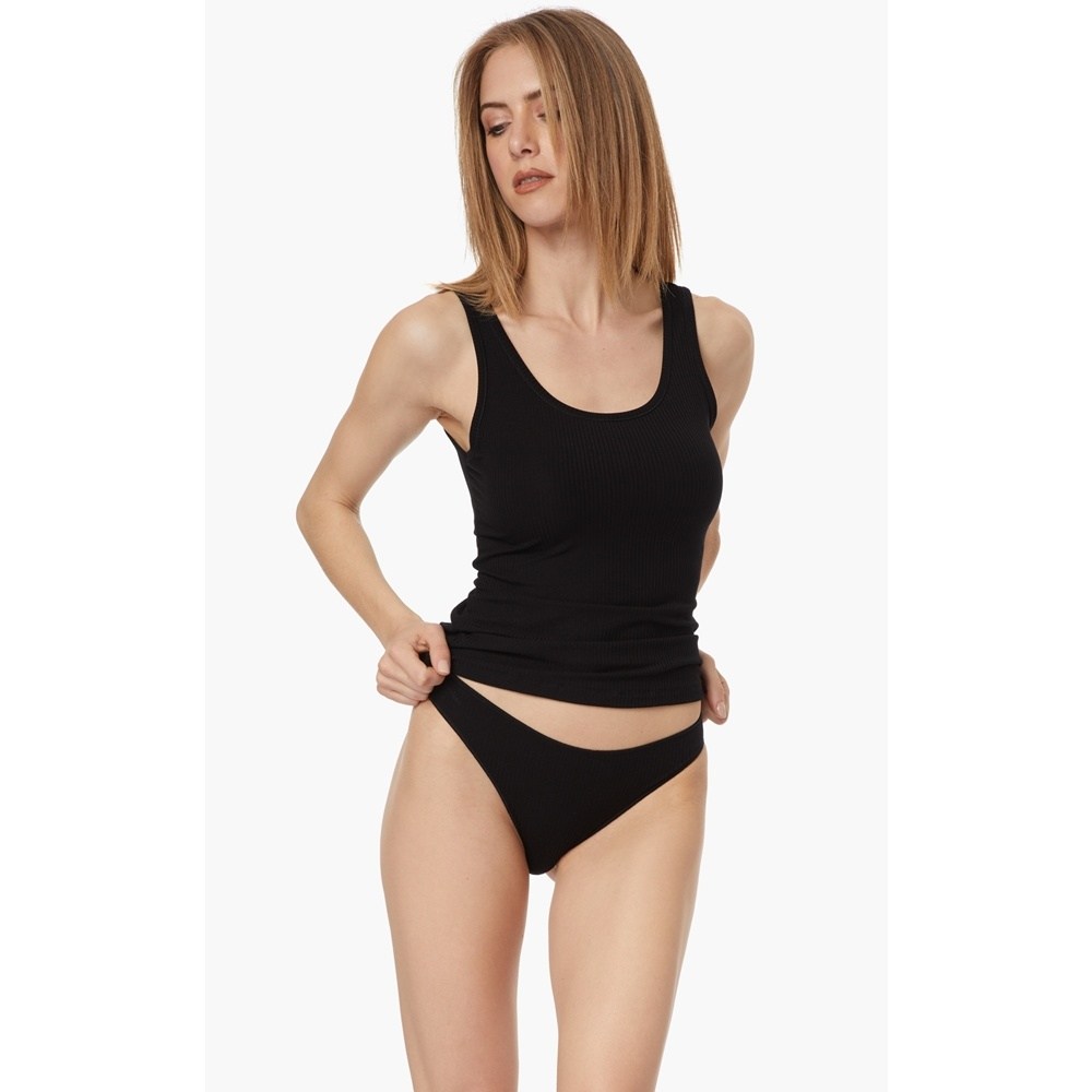 Minerva Cozy Rib Γυν.Φανελάκι Modal Αμάνικο