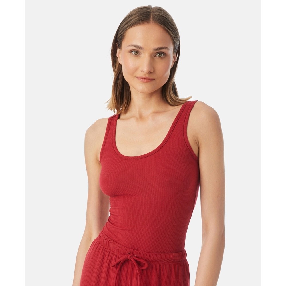 Minerva Cozy Rib Γυν.Φανελάκι Modal Αμάνικο
