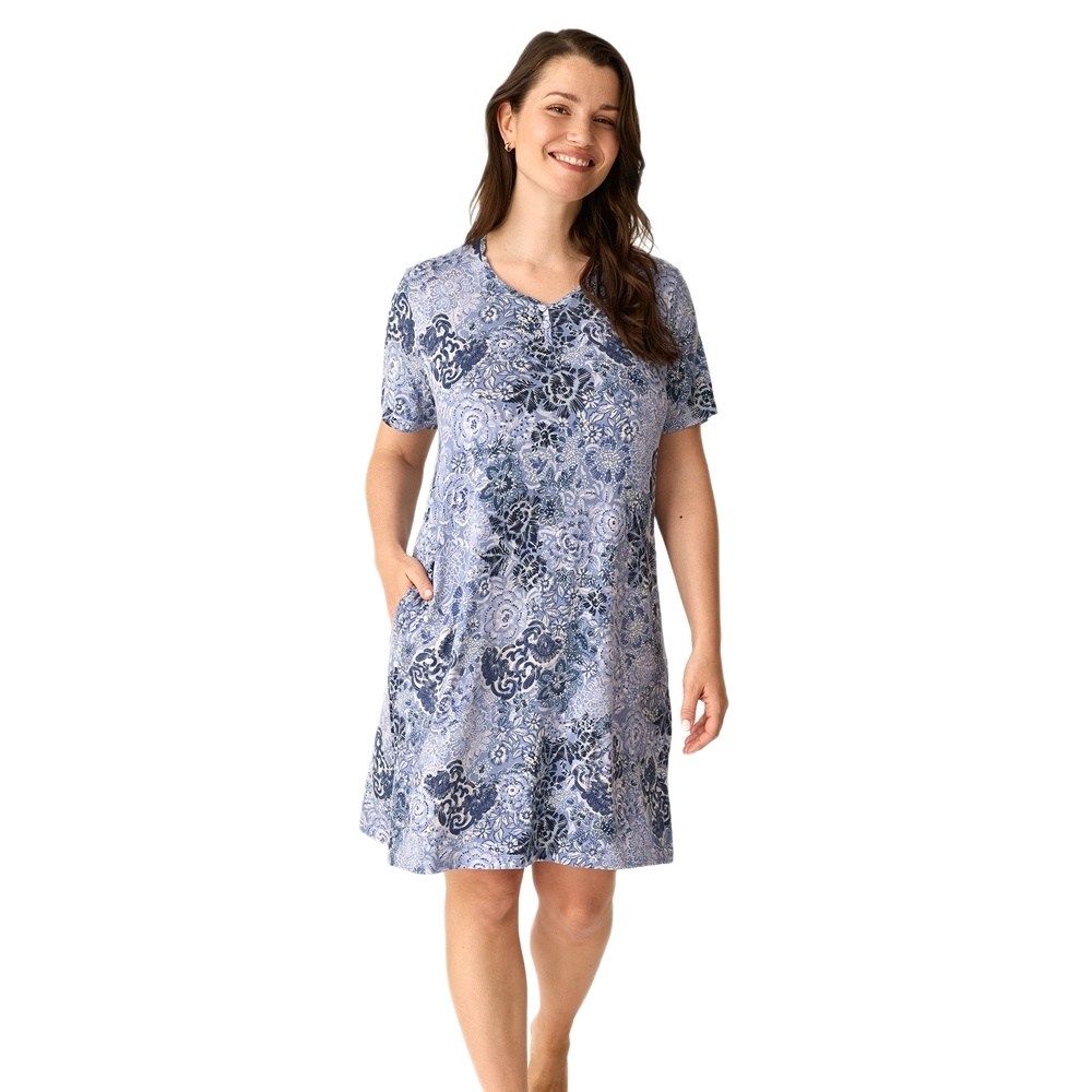 Promise Γυναικείο Καλοκαιρινό Νυχτικό Viscose Regular Fit