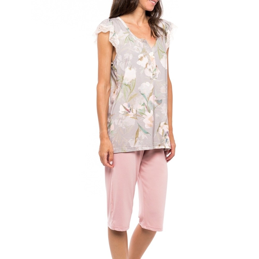 Pink Label Γυναικεια Καλοκαρινή Πυζάμα (Capri)
