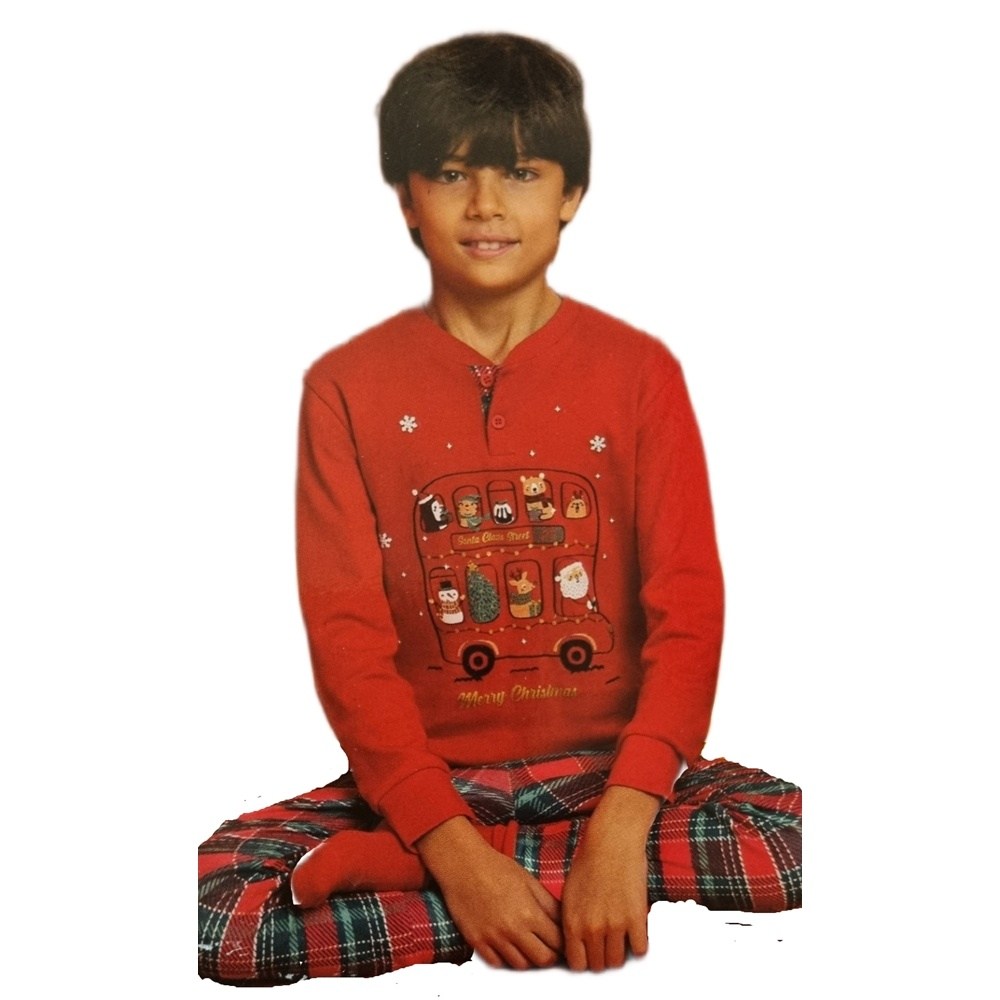 IL Granchio Αγορίστικη Πυζάμα Christmas Βαμβακερή Regular Fit (Y3-10)