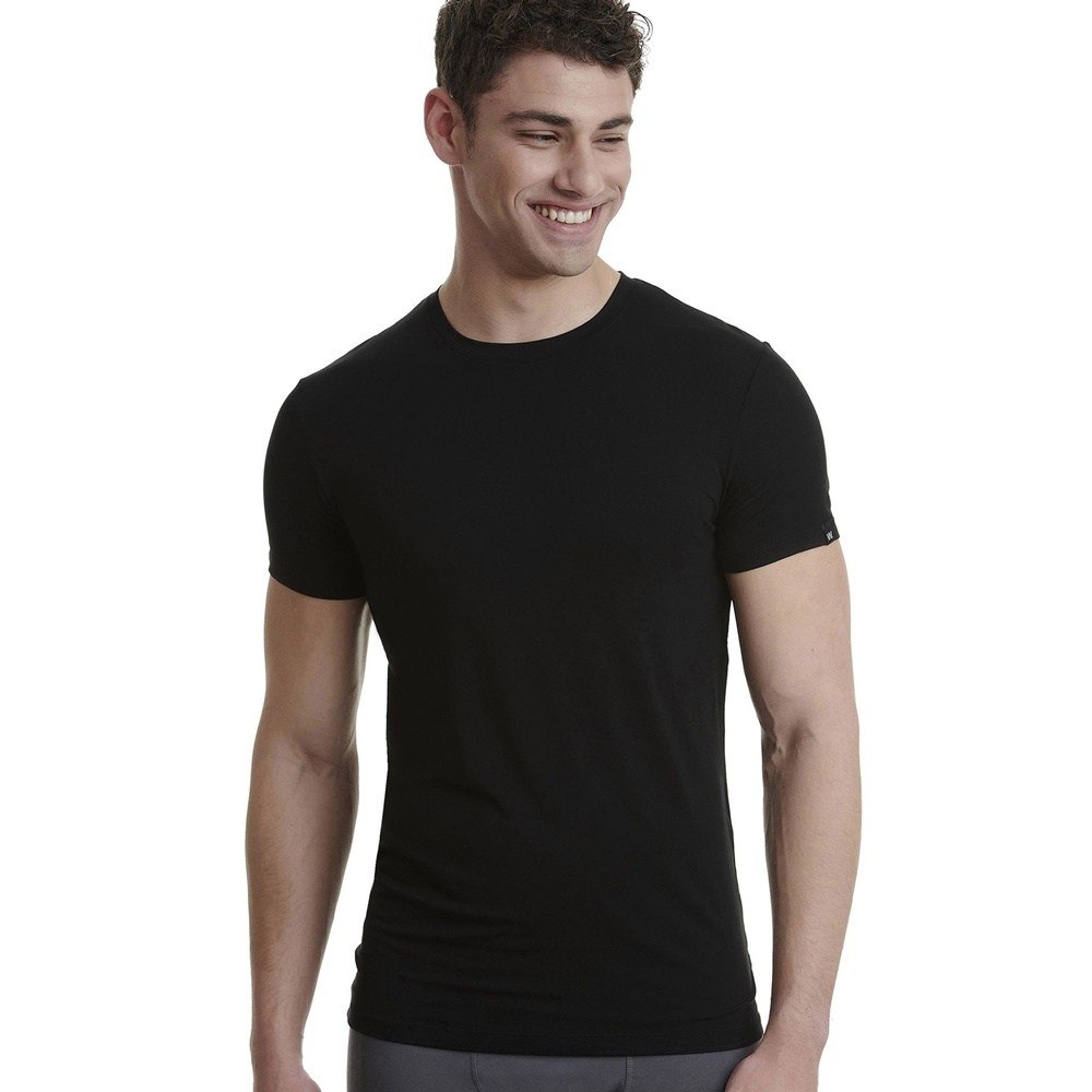 Walk Ανδρική Φανέλα Με Κλειστή Λαιμόκοψη Bamboo Regular Fit