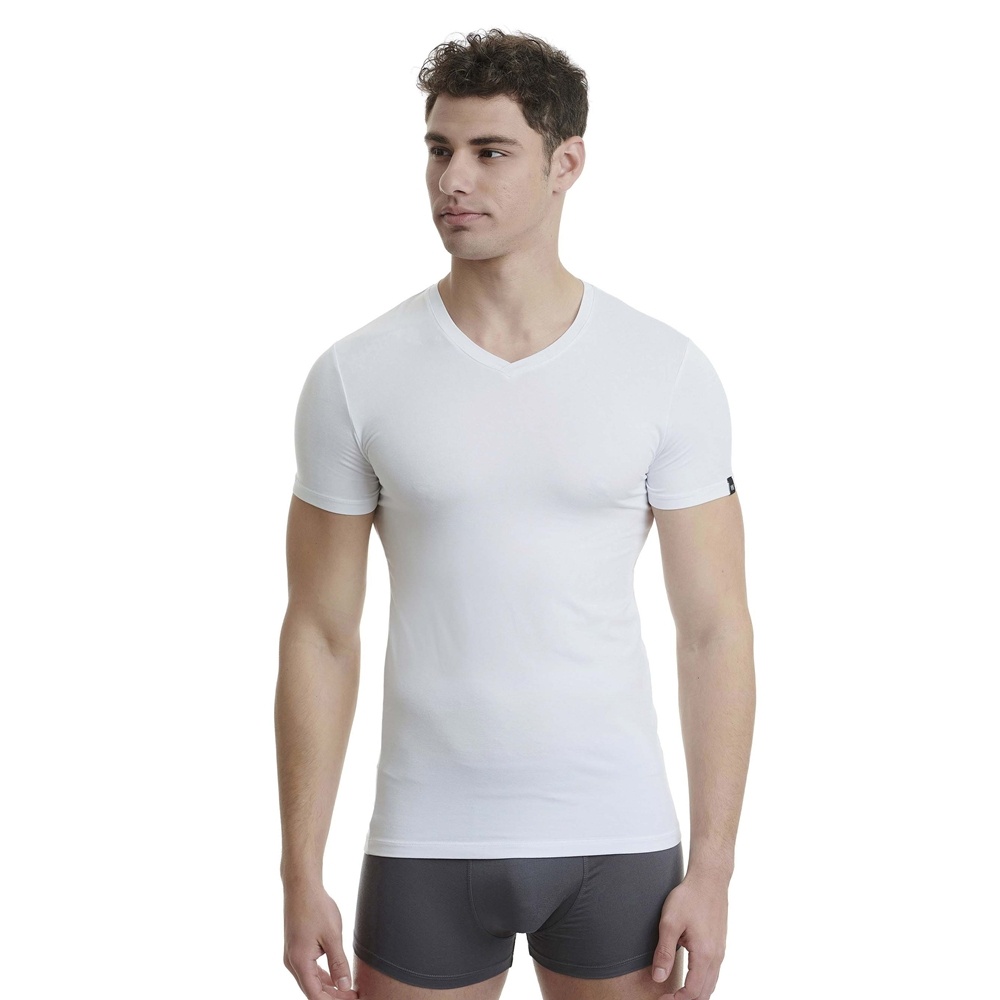 Walk Ανδρική Φανέλα Με V Λαιμόκοψη Bamboo Regular Fit
